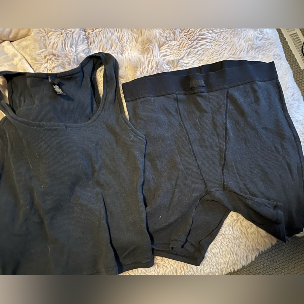 SKIMS boy boxer and tank set